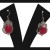 Boucles d'oreilles argent-pierres