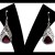 Boucles d'Oreilles Grenat