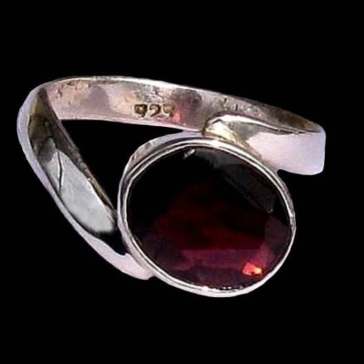 Bijoux indiens - Bague Grenat - Bague indienne