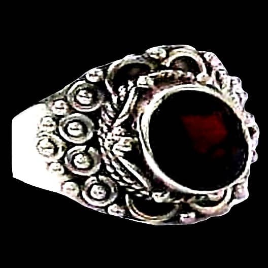 Bijoux indiens - Bague Grenat - Bague indienne