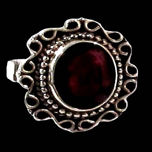 Bijoux indiens - Bague Grenat - Bague indienne