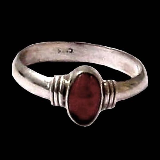 Bijoux indiens - Bague Grenat - Bague indienne