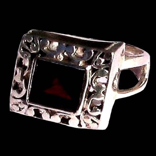 Bijoux indiens - Bague Grenat - Bague indienne