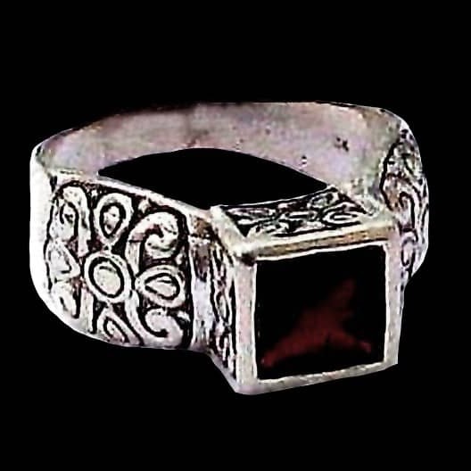 Bijoux indiens - Bague Grenat - Bague indienne