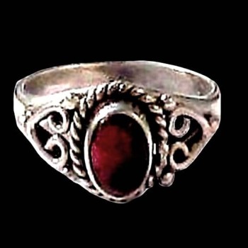 Bijoux indiens - Bague Grenat - Bague indienne