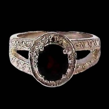 Bijoux indiens - Bague Grenat - Bague indienne