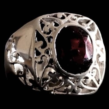 Bijoux indiens - Bague Grenat - Bague indienne