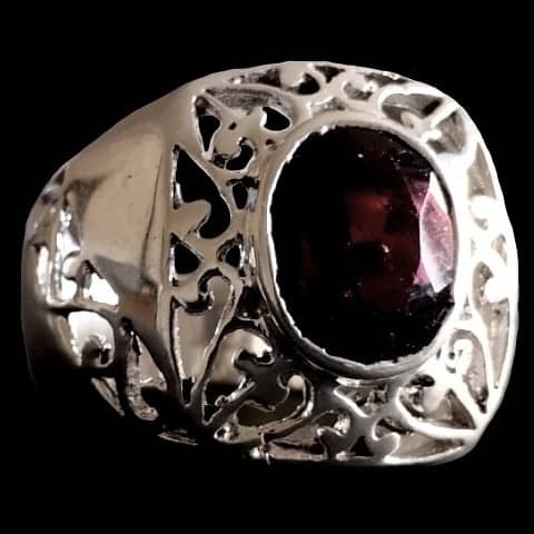 Bijoux indiens - Bague Grenat - Bague indienne