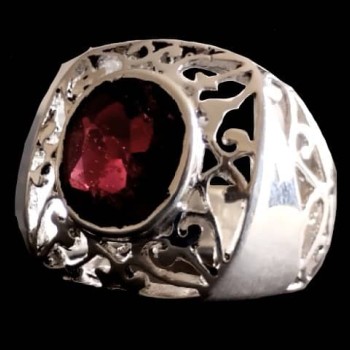 Bijoux indiens - Bague Grenat - Bague indienne