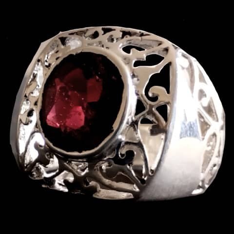 Bijoux indiens - Bague Grenat - Bague indienne