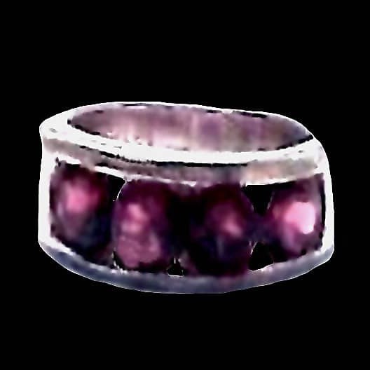 Bijoux indiens - Bague Grenat - Bague indienne