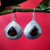 Bijoux indiens - Boucles d'Oreilles indiennes - Grenat