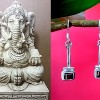 Bijoux indiens - Boucles d'Oreilles indiennes - Grenat