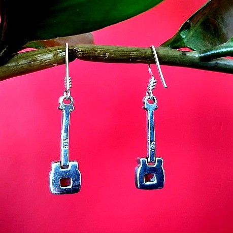 Bijoux indiens - Boucles d'Oreilles indiennes - Grenat