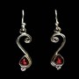 Bijoux indiens - Boucles d'Oreilles indiennes - Grenat