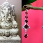 Bijoux indiens - Boucles d'Oreilles indiennes - Grenat