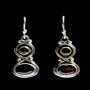Bijoux indiens - Boucles d'Oreilles indiennes - Grenat