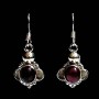 Bijoux indiens - Boucles d'Oreilles indiennes - Grenat