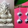 Bijoux indiens - Boucles d'Oreilles indiennes - Grenat