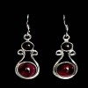 Bijoux indiens - Boucles d'Oreilles indiennes - Grenat