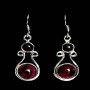 Bijoux indiens - Boucles d'Oreilles indiennes - Grenat