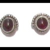 Bijoux indiens - Boucles d'Oreilles indiennes - Grenat