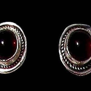 Bijoux indiens - Boucles d'Oreilles indiennes - Grenat