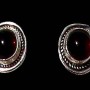 Bijoux indiens - Boucles d'Oreilles indiennes - Grenat