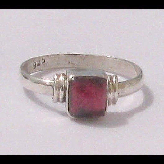 Bijoux indiens - Bague Grenat - Bague indienne