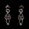 Bijoux indiens - Boucles d'Oreilles indiennes - Grenat