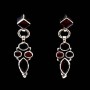 Bijoux indiens - Boucles d'Oreilles indiennes - Grenat