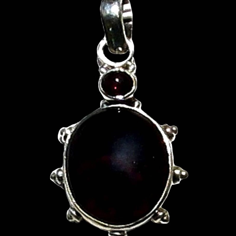 Bijoux indiens - Pendentif indien - Grenat