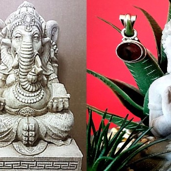 Bijoux indiens - Pendentif indien - Grenat