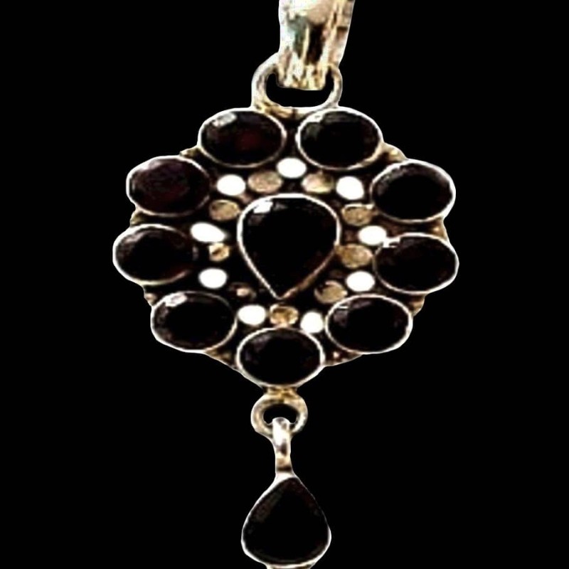 Bijoux indiens - Pendentif indien - Grenat