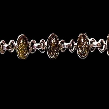 Bijoux indiens argent - Bracelet indien Ambre