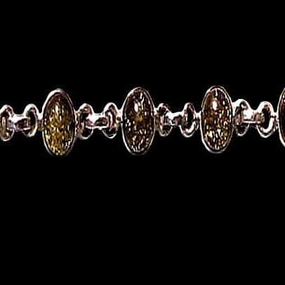 Bijoux indiens argent - Bracelet indien Ambre