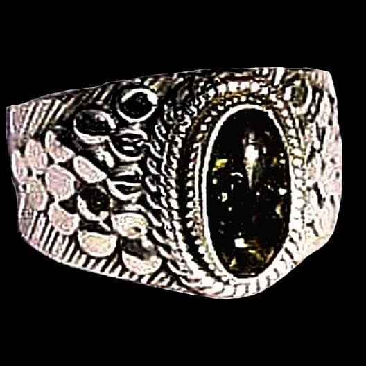 Bijoux indiens - Bague indienne Ambre