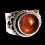 Bijoux indiens - Bague indienne Ambre