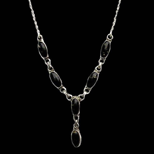 Bijoux indiens - Collier argent et Ambre