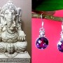 Bijoux indiens argent - Boucles d'Oreilles indiennes Améthyste