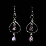 Bijoux indiens argent - Boucles d'Oreilles indiennes Améthyste