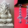 Bijoux indiens argent - Boucles d'Oreilles indiennes Améthyste