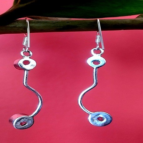 Bijoux inde - Boucles d'Oreilles indiennes Améthyste