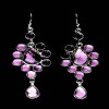 Bijoux indiens argent - Boucles d'Oreilles indiennes Améthyste
