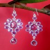 Bijoux indiens argent - Boucles d'Oreilles indiennes Améthyste
