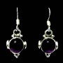 Bijoux indiens - Boucles d'Oreilles indiennes Améthyste