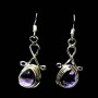 Bijoux indiens - Boucles d'Oreilles indiennes Améthyste