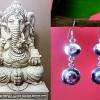 Bijoux indiens argent - Boucles d'Oreilles indiennes Améthyste