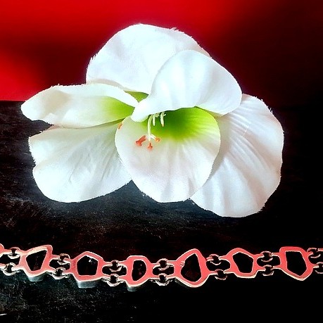 Bijoux indiens argent - Bracelet indien Améthyste