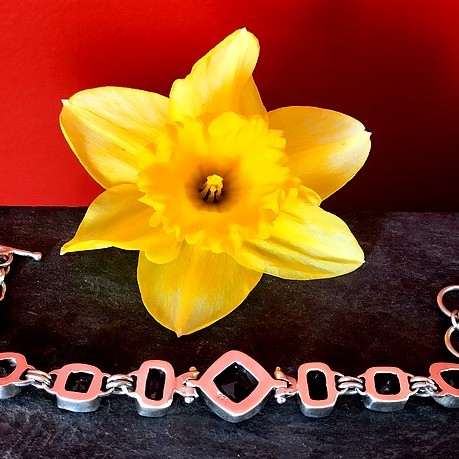 Bijoux indiens argent - Bracelet indien Améthyste